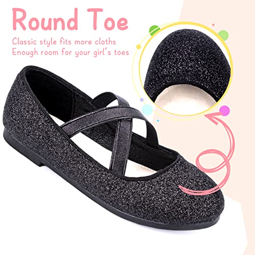 Girls Glitter Princess Ballet Flats Mary Jane Shoes Dress Shoes for Girl Back to School Princess Wedding Shoes (Little Kid/Big Kids)2 Girls Glitter Princess Ballet Flats Mary Jane Shoes Dress Shoes for Girl Back to School Princess Wedding Shoes (Little Kid/Big Kids)2