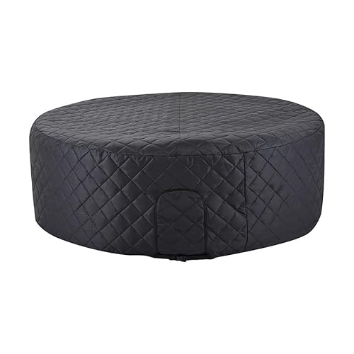 Thermal Insulated Hot Tub Cover-180cm x70cm Universal Round Thermal Hot Tub Cover, Insulated Inflatable Hot Tub Thermal Cover with Zipper Door, Waterproof Hot Tub Spa Protector for All Hot Tubs