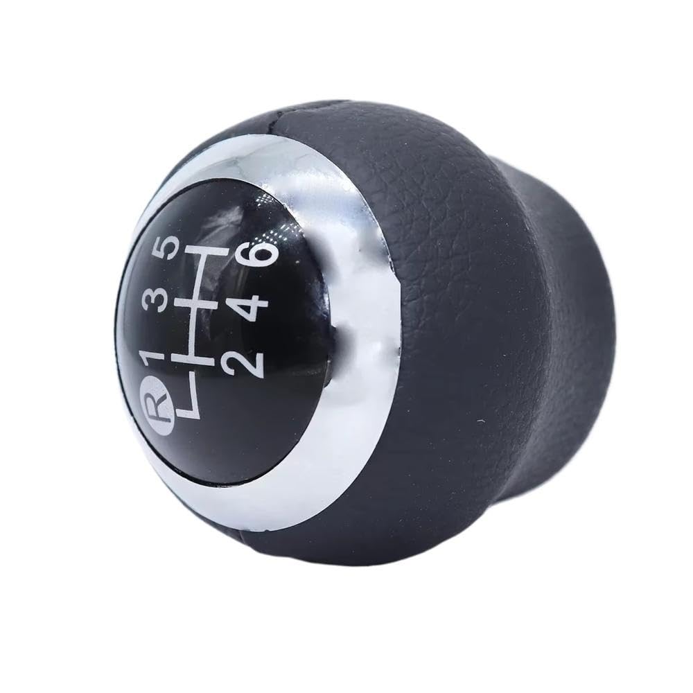 POANBCGY Auto Parts for Toyota for Avensis 2009-2012 2014 6 Speed MT Gear Shift Knob GearStick Lever Pen Pu Leather Shifter Handball Chrome