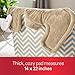 Sunbeam Heating Pad for Neck & Shoulder Pain Relief | Standard Size Renue, 4 Heat Settings with Auto-Shutoff | Brown, 14-Inch x 22-Inch