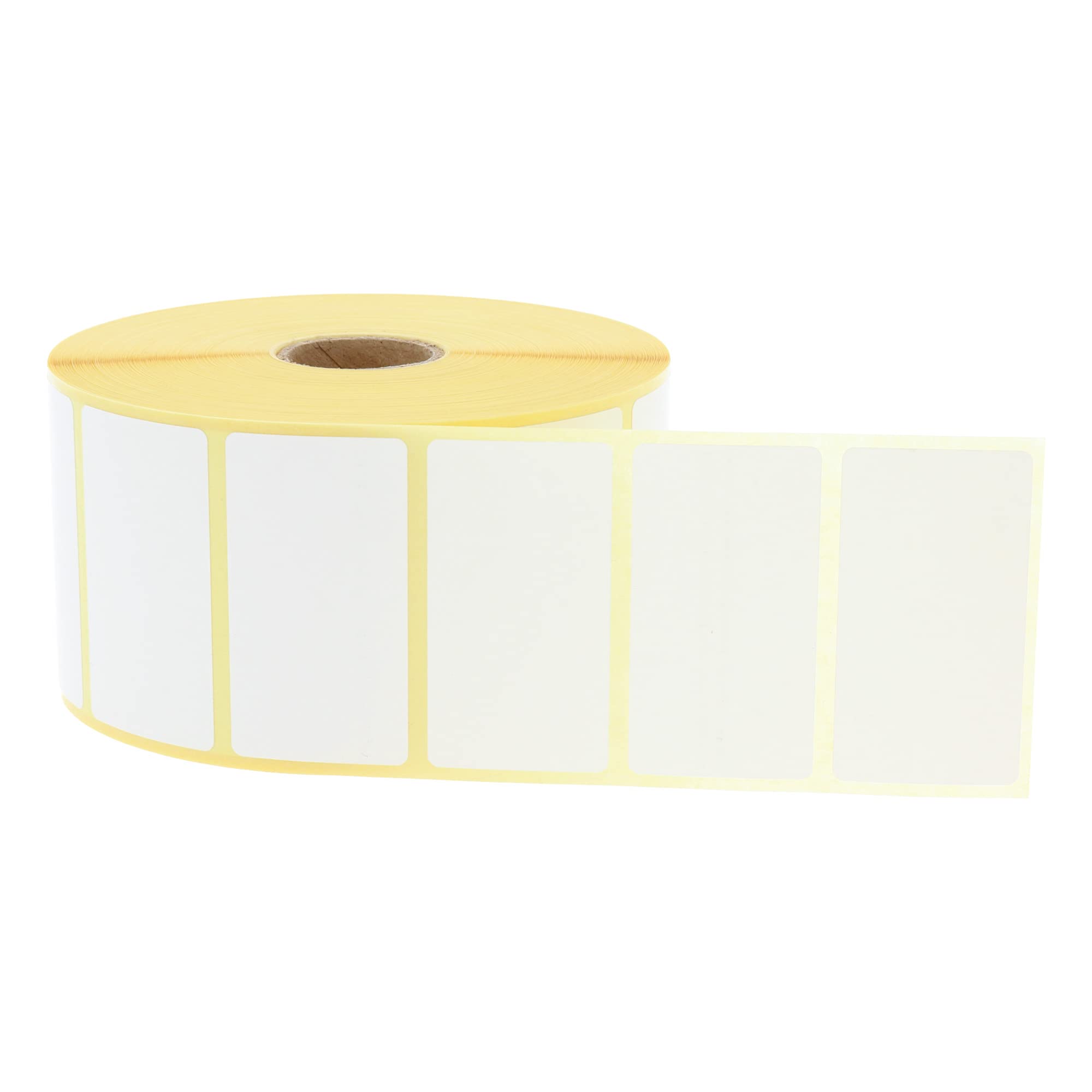 Labelident Thermoetiketten (55 x 30 mm) - 2.000 Etiketten auf 1 Rolle/n | thermodirekt bedruckbar, selbstklebend und stark permanent haftend für Thermodrucker