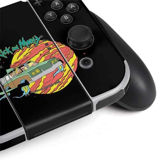 Skinit Decal Gaming Skin Compatible with Nintendo Switch OLED (2021) - Officially Licensed Adult Swim Rick and Morty Family Wagon Design