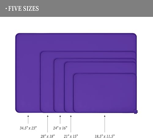 Miniatura 37 de Reopet Silicone Dog Cat Bowl Mat Non-Stick Food Pad Water Cushion Waterproof