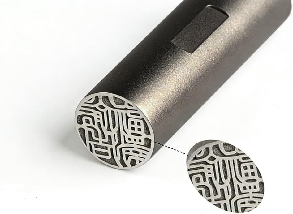 Hankoster Japanese Titanium Seal, Blast Silver, Hanko, For Those Who Purchase 3 Stencils, No. 30 (Includes 1 Piece), Real Seal, Bank Seal, Correction Seal, Cat, Personal Seal, Personal Seal, Personal 