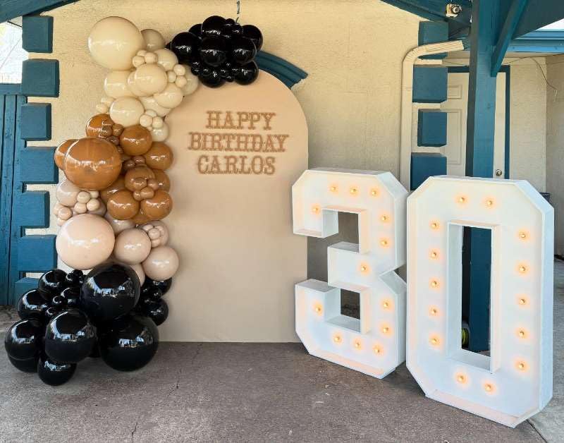 Image of Black and Brown Balloons Arch Kit - 184Pcs Black Brown Nude Balloon Garland Kit for Western Cowboy Baby Shower Boy First Rodeo Wild West Country Birthday Farm Fiesta Theme Party Decorations