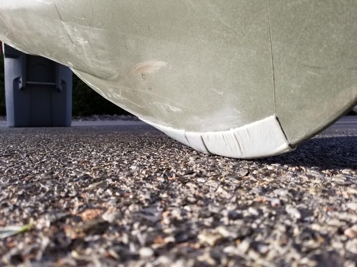 Multi Purpose Repair Patch 3 Inch Width x 6 Inch Height Gray Fiberglass Reinforced Polyester UV Cure Peel And Stick Cut To Size