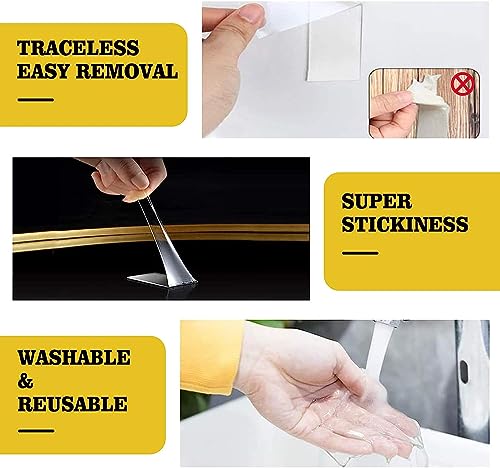 Image of Kelasy Nano Double Sided Tape Heavy Duty,Strong Sticky Mounting Tape 120IN | 1.2 inch x 120 inch,Nano Tape,Extra Strong,Clear Adhesive Tape,Poster Wall Tape for Decoration,Indoor & Outdoor Use