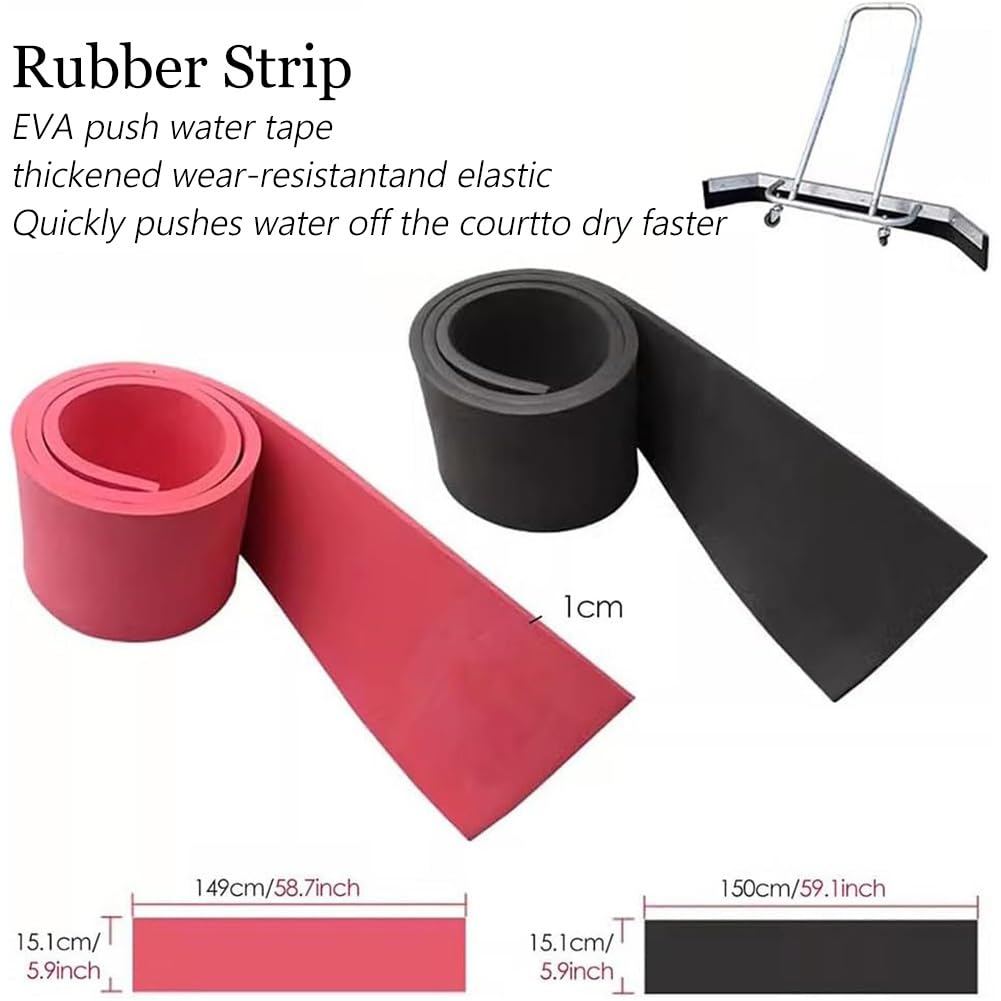 DONGXIAO Raspador de Agua Grande, Escoba limpiaparabrisas Ancha for cancha de Baloncesto, empujador de Agua for estacionamiento, raspador for cancha de bádminton, limpiaparabrisas de Aluminio