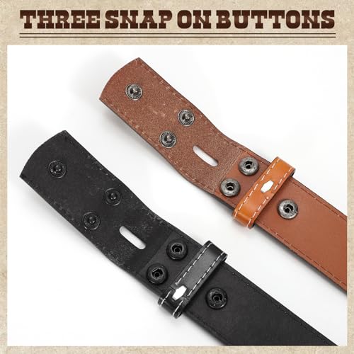 Western Belts for Men, Genuine Leather, Cowboy Belt Strap, Country Western, for Jeans, without Buckle3