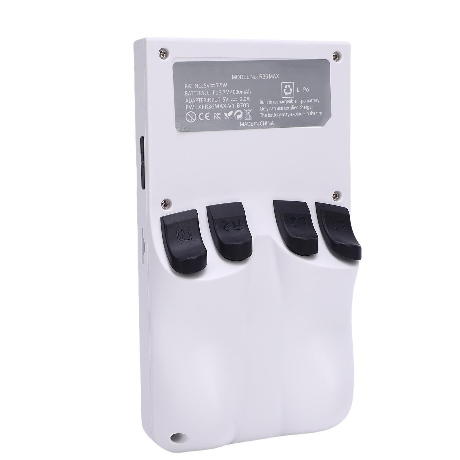Console di Gioco Portatile Processore Ad Alta velocità Esperienza di Gioco Portatile per Viaggi Schermo Bianco da 4,0" con 18000 Giochi Integrati (64G)