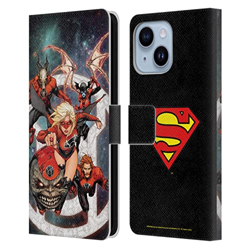 Étui en cuir iPhone 14 Plus aux finitions soignées Superman DC Comics