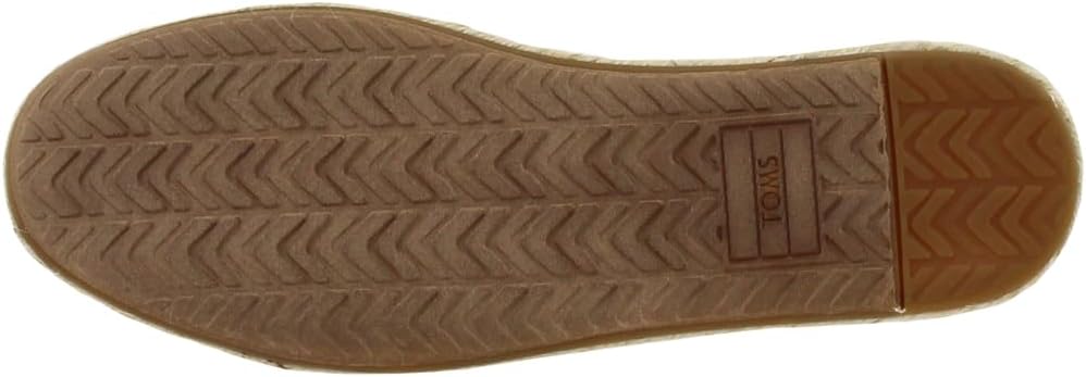 TOMS Womens Alpargata Floral Lace Slip On Flats Casual - White 6 Natural Floral Lace