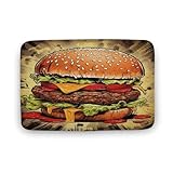 【Standardgröße】: Fußmatten sind 40 x 60 cm groß und 1 cm dick, sodass sie das Öffnen und Schließen der Tür nicht behindern. Nur auf trockenen Oberflächen verwenden.