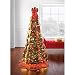 BrylaneHome Fully Decorated Pre-Lit 6-Ft. Pop-Up Christmas Tree, Red Gold