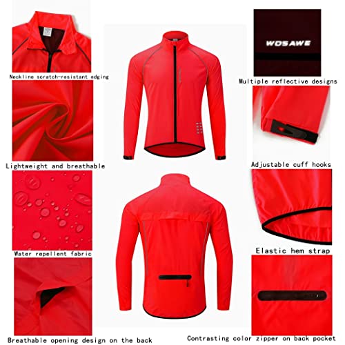Chaqueta rompeviento para ciclismo hombre manga larga miniatura 6