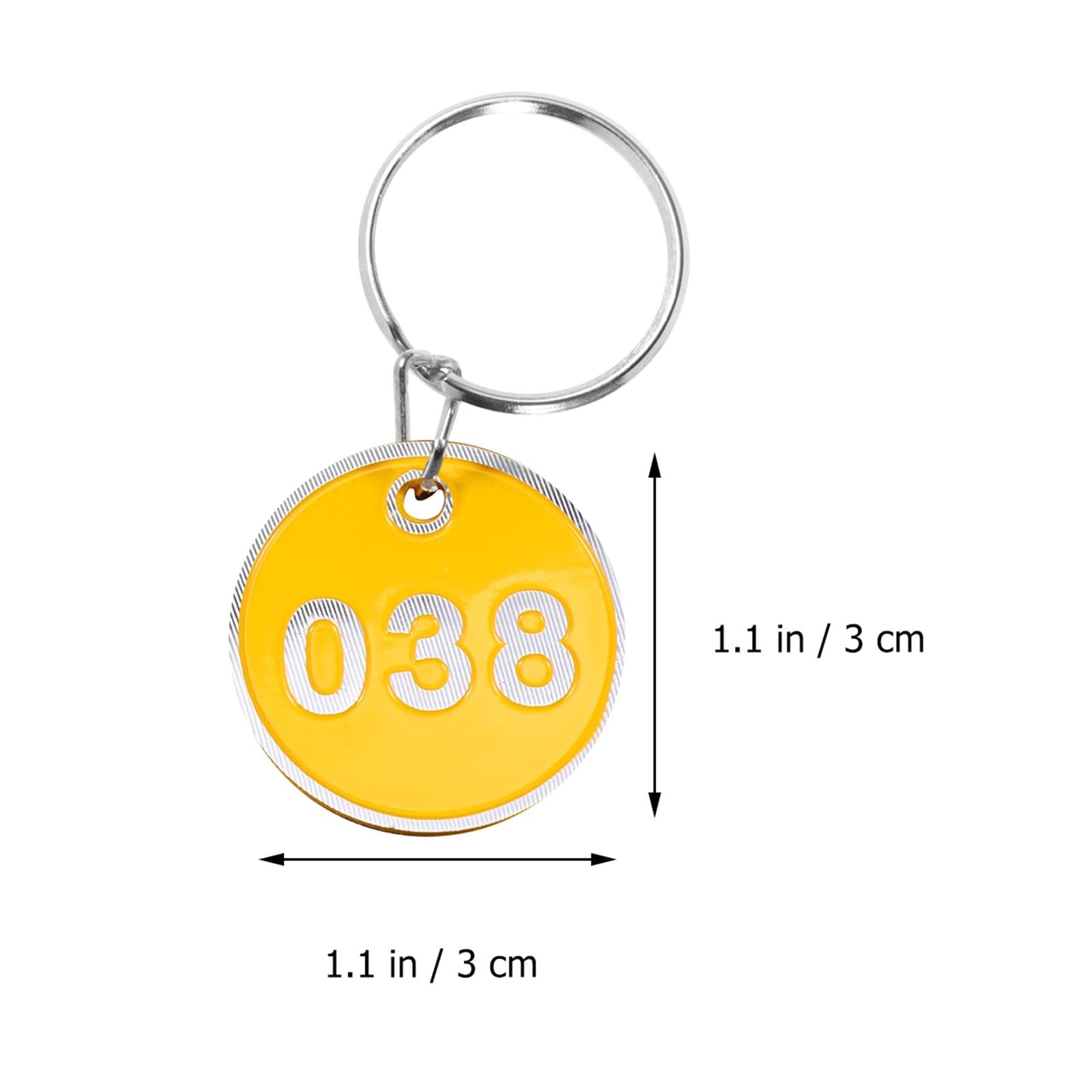 Etiquetas de números de identificación de plástico, 80 unidades, etiquetas de almacenamiento de aleación de aluminio, placas de números de metal, llave numerada para restaurante, cafetería, taquillas