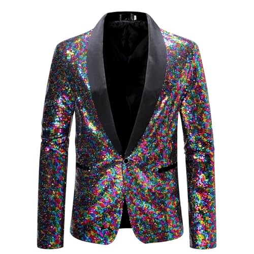 Mens Fashion Leisure Light and Solid Color Pockets Lapels Buttons Suits Dressing Suits Men (Hot Pink, M)