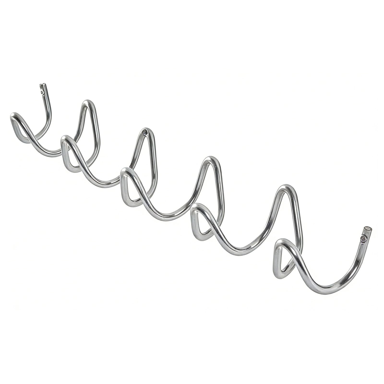 Msioytog D 5 Hook Wave Shape Wall Mounte Metal Hooks Easy Install Hook For Multipurpose Homes Organization Solution Metal Coat