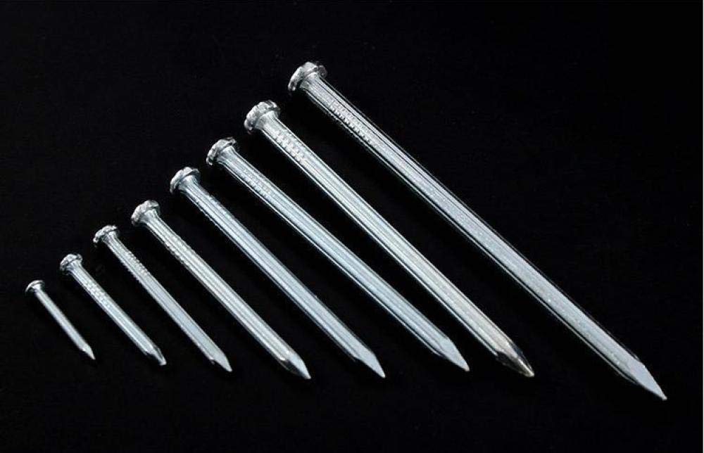 Clavos de ferretería, clavos de acero para ladrill Clavo de hierro, clavo redondo, acero, for carpintería, pequeño, 2 pulgadas - 5, 0, kg 8 puntas 20 mm