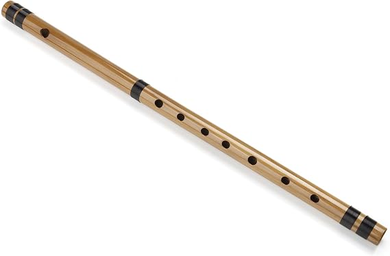 Japanese Bamboo Flute with Black Lines 7/8 Hon Handmade Bamboo Musical Instrument (7 Hon)