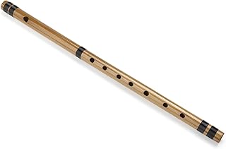 Japanese Bamboo Flute with Black Lines 7/8 Hon Handmade Bamboo Musical Instrument (8 Hon)