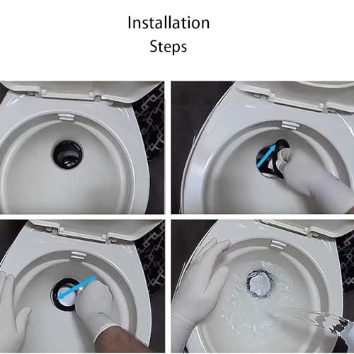 Image of 4Pcs RV Toilet Seal Replacement 385311658 Compatible with Dometic 300 310 320 RV Toilet Water Flush Ball Sealing Gasket Rubber