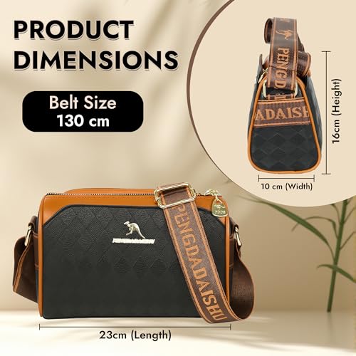 Image of Storite Women's Crossbody Sling Bag Travel Office One Side Shoulder Bag
