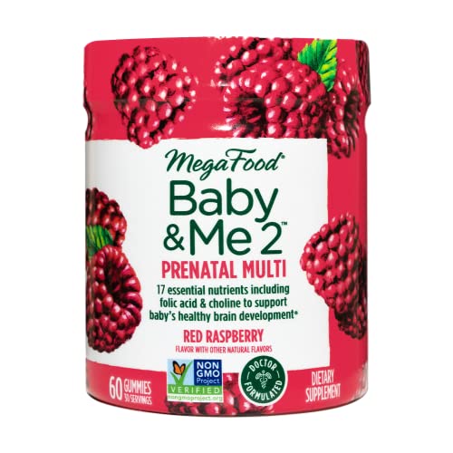 MegaFood Baby & Me 2 Prenatal Vitamin Gummies Prenatal Gummies with