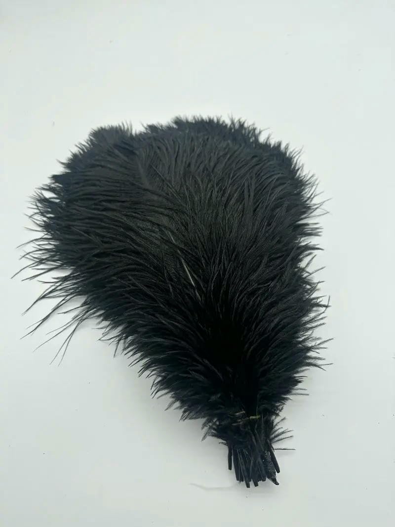 100 pezzi/lotto piume di struzzo 15-40 cm bianco nero per artigianato decorazione di nozze festa artigianato carnevale plumas-rosa rosso-35-40 cm 100 pezzi