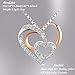 Amilril Collar, Collar Colgante de Corazón Mujer, Plata de Ley 925, Regalos...