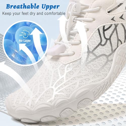 Image of Hike Barefoot Shoes for Women Men, Pro Barefoot Shoe with Wide Toe Box for Hiking, Walking, Swimming, Non-Slip Breathable Lightweight Water Shoes Unisex