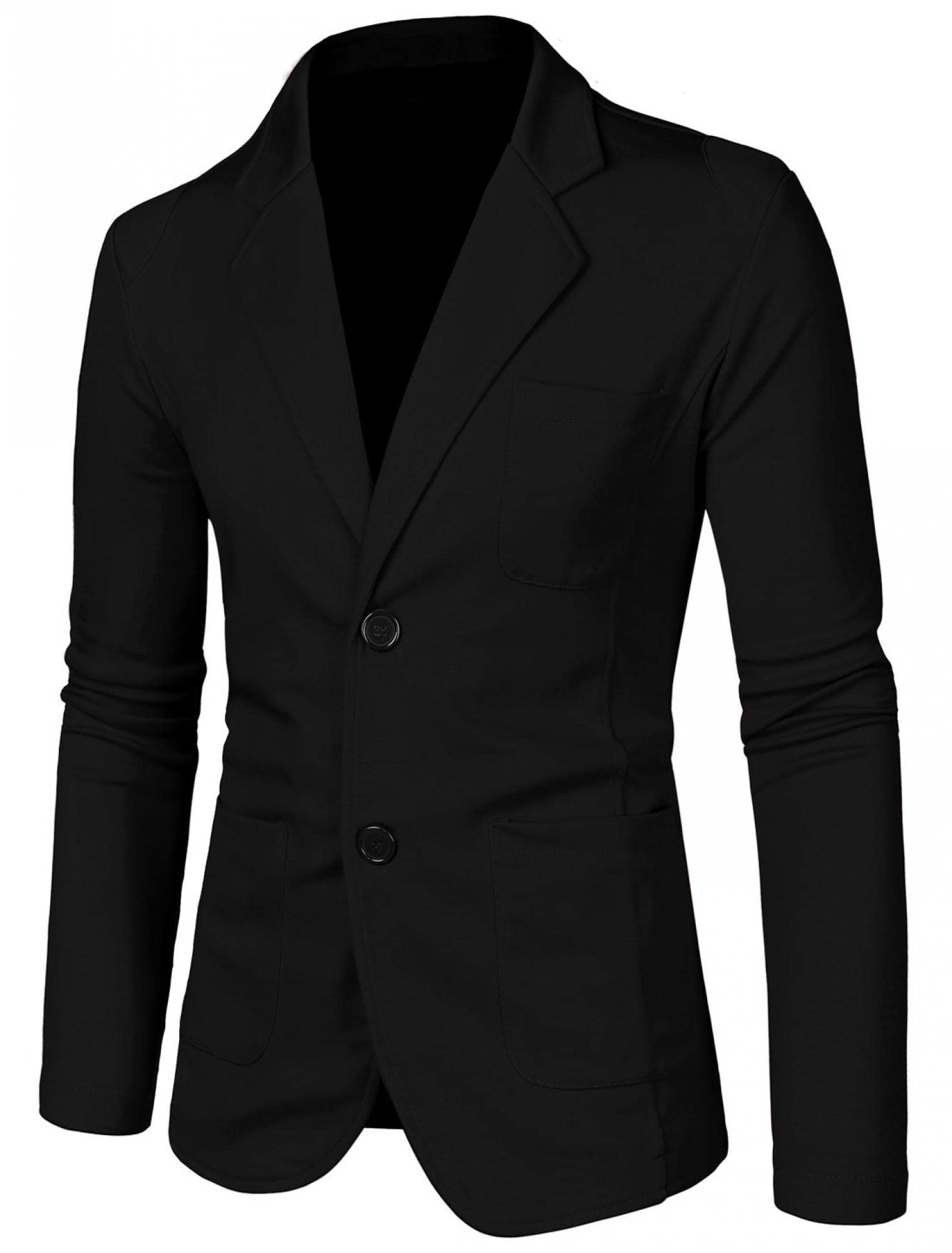 uxcell Men's Knit Blazer Slim Fit Lightweight Button Down Casual Cardigan Knitwear Sports Coat