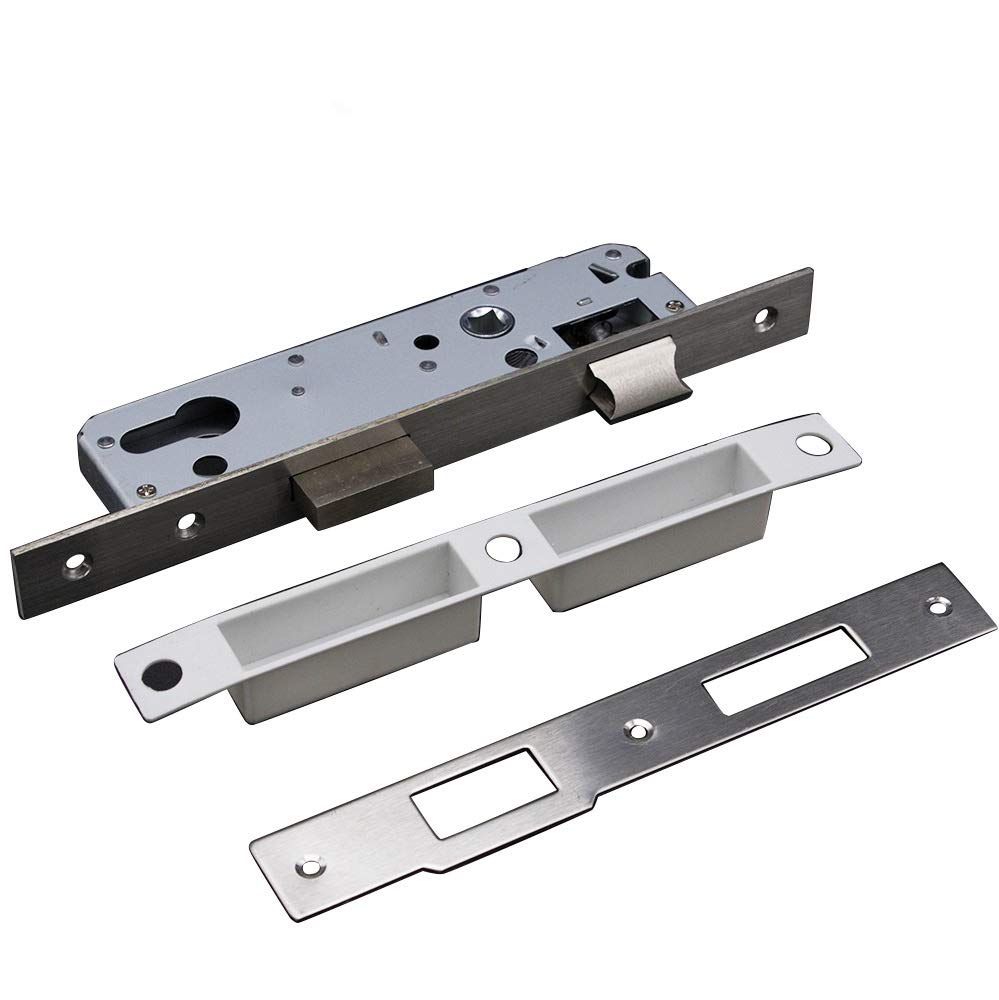 Lkfjnhepf A Door Lock Gearbox Backset 20/25/30/35Mm Mortise Door Lock Body Frame Sliding Steel Security Entrance Fittings For Bedroom(35Mm)