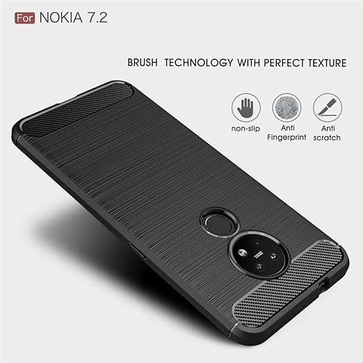 Image of Basic Case for Nokia 6.2, 7.2 (Carbon Fibre Black)