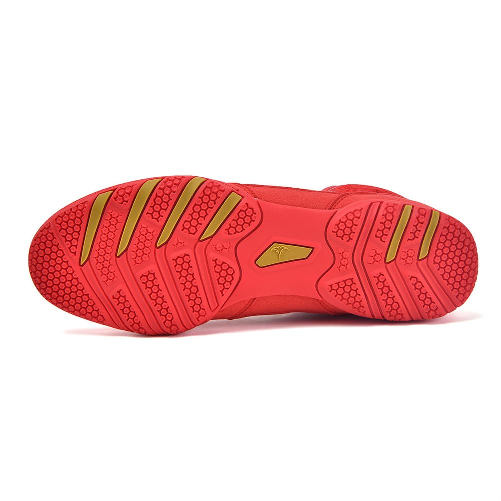 Scarpe da Boxe da Uomo Stivali da Fitness Zero Drop High Top per Powerlifting in Palestra