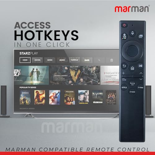 Image of marman Compatible with Samsung Smart TV Remote RM-G2300 QLED HDTV 4K Series Suitable for Q60 70 80 Model with Bluetooth & Voice Command Feature - Pairing Must !
