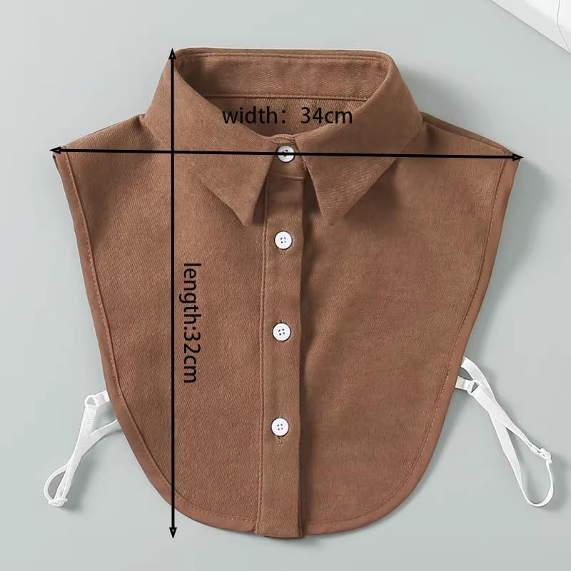 Colletto for Camicia a metà Corpo con Base Multifunzionale da Donna, Temperamento alla Moda, Colletto Finto Versatile per Maglioni