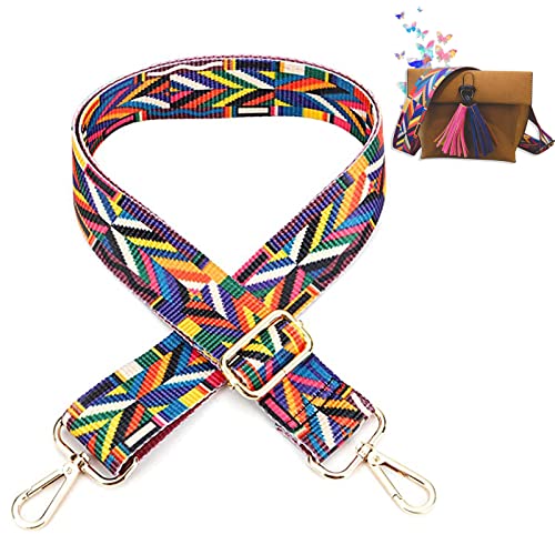 Regolabile Ampia Tracolla Ricambio Con Fibbia Tracolla a Tracolla Colorata Con Moschettone Tracolla Stile Etnico Cintura Colorata 120cm Di Lunghezzatracolla Per Borse Donna Accessori Fai Da Te