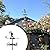 Weathervane Monster Shape Ornament Wind Vane with Roof Mount Direction Creative Home Decor for Outdoor Farmhouse Yard Garden Gazebo,Sasquatch