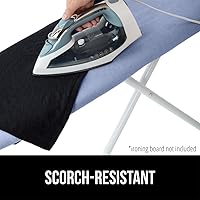 Vista 2 de GORILLA GRIP The Original - Funda y almohadilla para tabla de planchar, revestimiento de silicona, acolchado grueso resistente a quemaduras, fundas