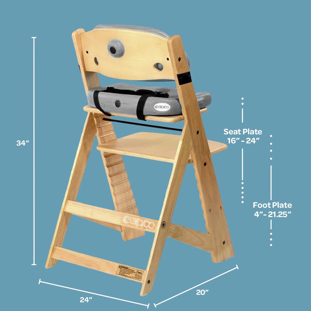Keekaroo Height Right Kids Chair with Comfort Cushions Vanilla 0055209KR-0002 product thumbnail 3