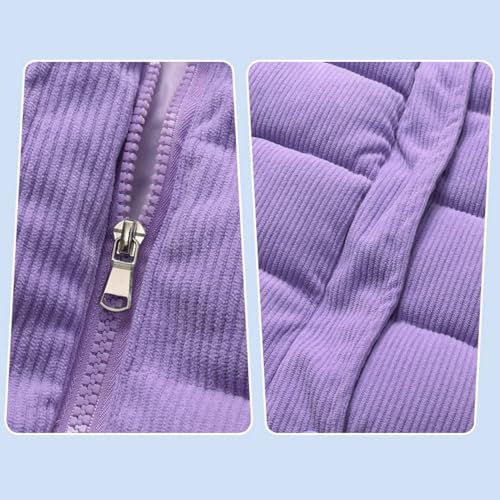 Icegrey Boys Girls Corduroy Vest Kids Zipper Jacket Sleevless Fall Winter Warm Outerwear with Pockets3