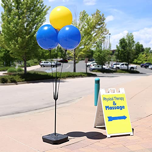 Image of BalloonBobber - Weatherproof Reusable Balloon Triple Cluster Pole Kit - Helium Free Plastic Outdoor Balloons