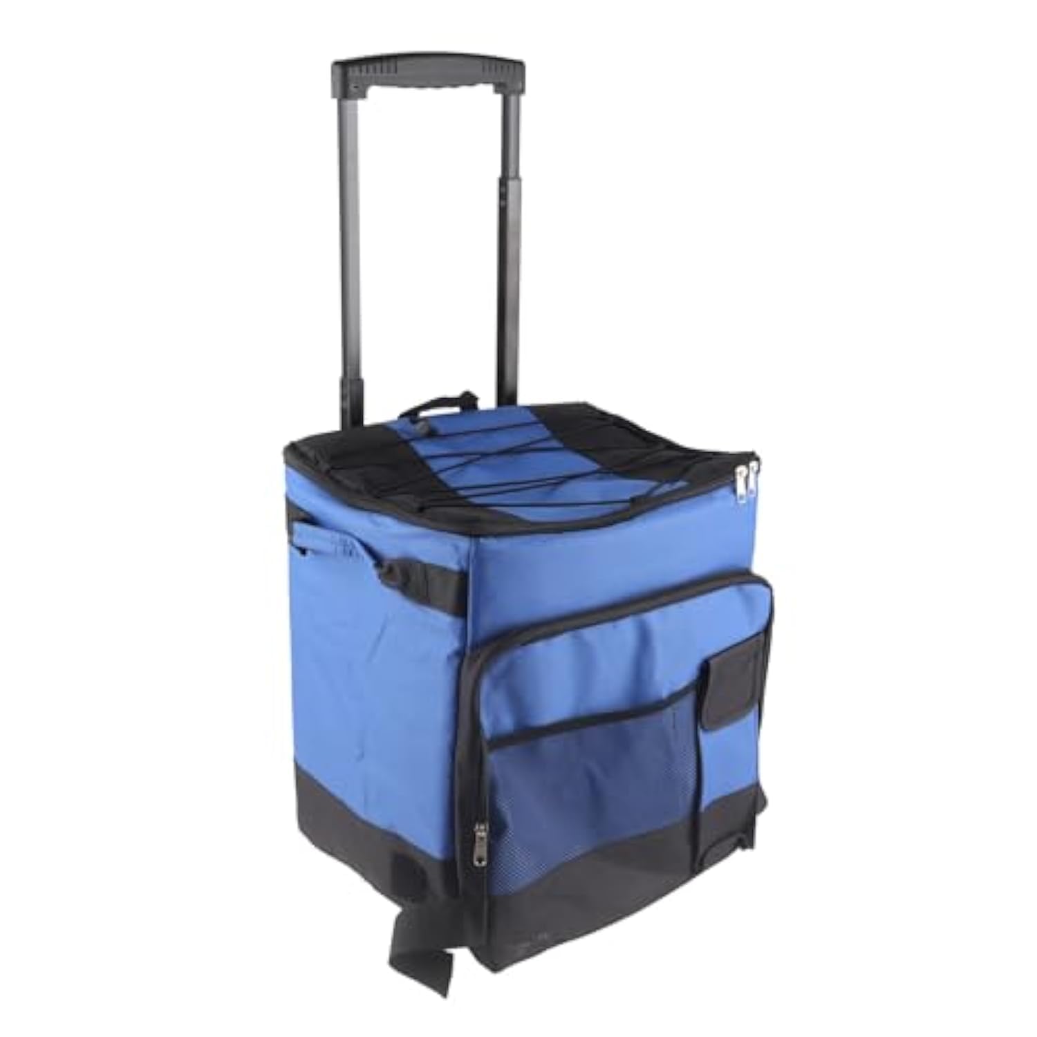 Rolling Cooler, 35-Can Portable Leakproof Insulated Soft Cooler Bag with Wheels and Handle, Cooler Trolley Cart Ice Box for Beach Camping Travel Outdoor