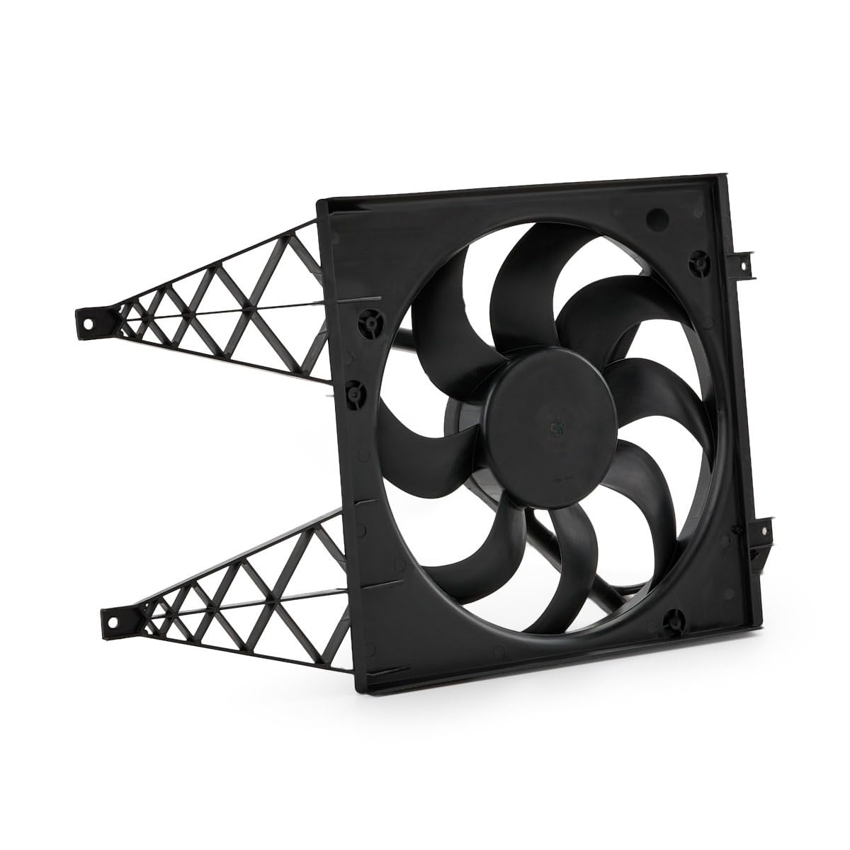 RIDEX 508R0190 Ventola radiatore con telaio ventola radiatore (telaio) Compatibilità con VW Polo Hatchback 6R1, 6C1