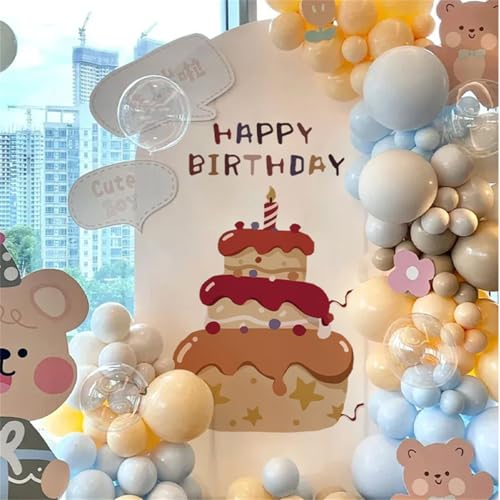 Vinilo decorativo de cumpleaños con pastel 21.84x31.7 in miniatura 5