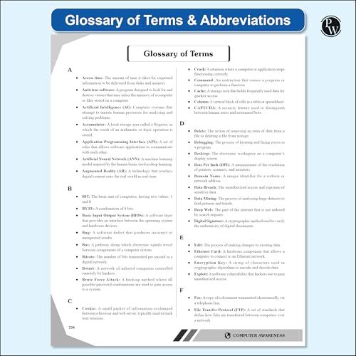 Image of PW Computer Awareness (Theory and 2000+ PYQs & Practice Ques) For Banking, RRB PO, RRB Assistant, RBI Assistant, SSC CGL Tier 2, CHSL Tier 2, Railway, Delhi Police Exams 2025-2026 [Paperback] PW