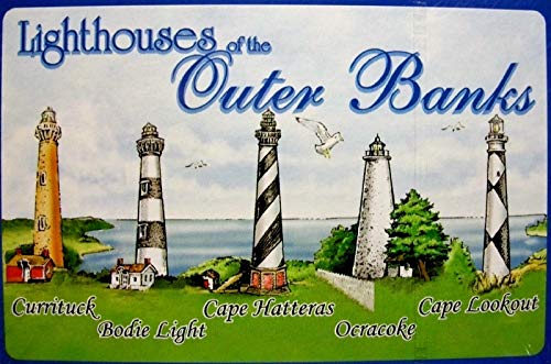 Lighthouses of The Outer Banks North Carolina Souvenir Playing Cards