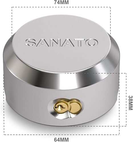 Miniatura 6 de SANATO Candados de grillete ocultos, candados con llave igual, cerraduras de puerta de remolque de acero sólido para carga, cerradura de seguridad