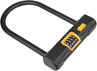 ZECHAO U Shaped Bicycle Lock,Bicycle Security Lock MTB Road Bike Cycling Anti-Theft Lock 4 Digit Coded Lock Electric Vehicle Motorcycle Cycling Locks